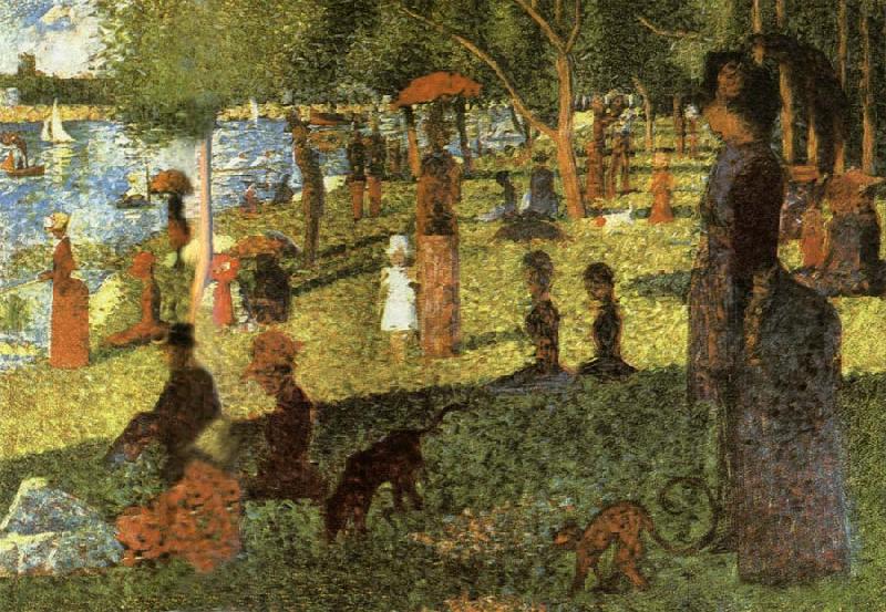 Georges Seurat The Grand Jatte of Sunday afternoon oil painting picture